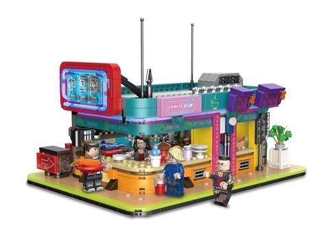 Bộ lắp ghép Nhà hàng Trung Hoa Cyberpunk BrickCool KS003, đồ chơi mô hình góc phố tương lai với đèn LED neon rực rỡ, phù hợp cho bé trai và bé gái 6 tuổi trở lên, giá tốt.
