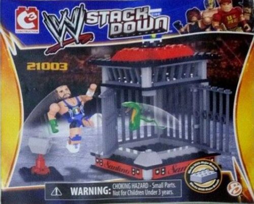 Hộp đồ chơi mô hình Sàn đấu lồng sắt WWE C3 Construction 21003 cho bé trai 6 tuổi, giá rẻ.