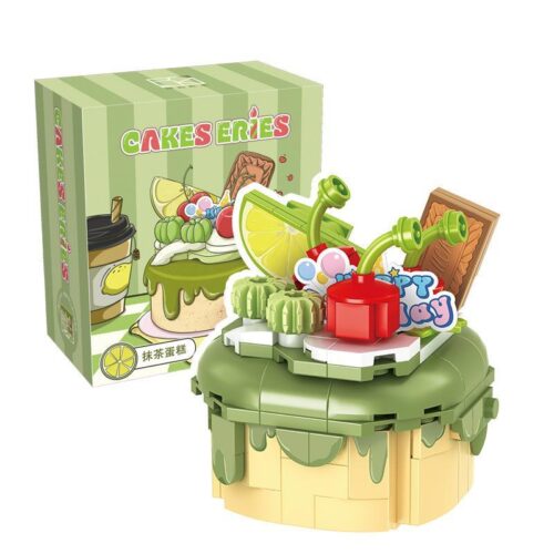bộ lắp ghép Bánh Kem Matcha CACO D009-3. Món đồ chơi xếp hình sáng tạo cho bé gái 6 tuổi, giá rẻ.