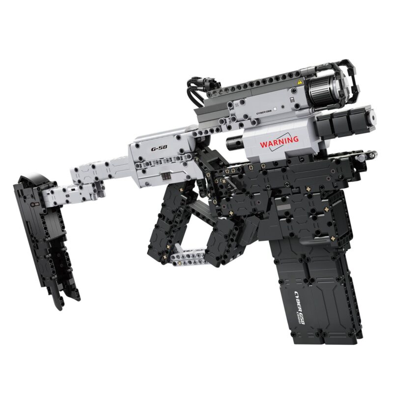 Mô hình súng G58 Cyberpunk 2077 CaDA C81051 đồ chơi lắp ráp Súng tiểu liên G58 cho con trai 14 tuổi, chất lượng cao, giá tốt.
