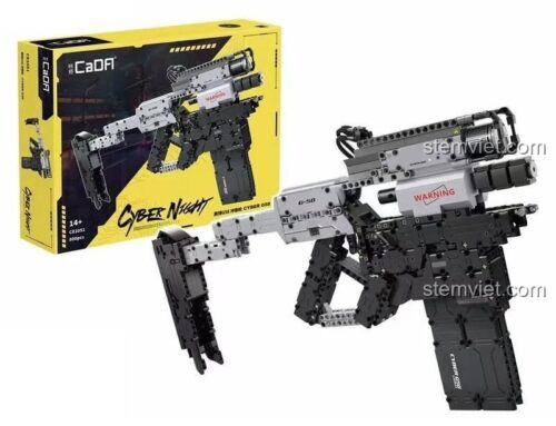 Hộp bộ lắp ghép Súng G58 Cyberpunk CaDA C81051, đồ chơi mô hình Súng tiểu liên G58 cho con trai 14 tuổi, thiết kế Cyberpunk độc đáo.