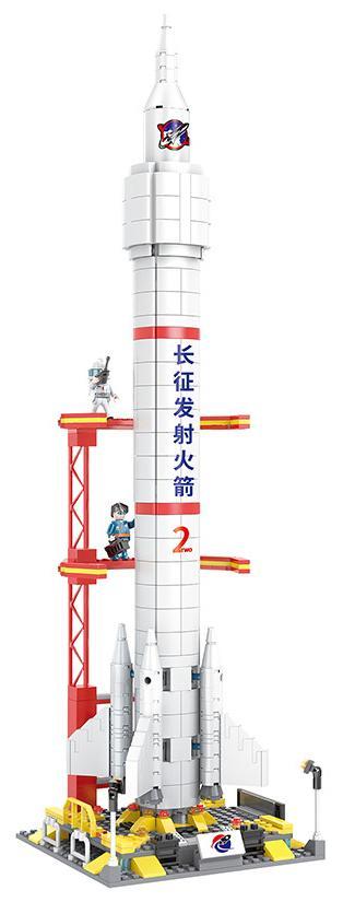 Bộ lắp ghép Tên lửa Trường Chinh COGO 14419 cao 58cm, đồ chơi mô hình vũ trụ cho bé trai 6 tuổi, giúp phát triển tư duy logic, giá tốt.