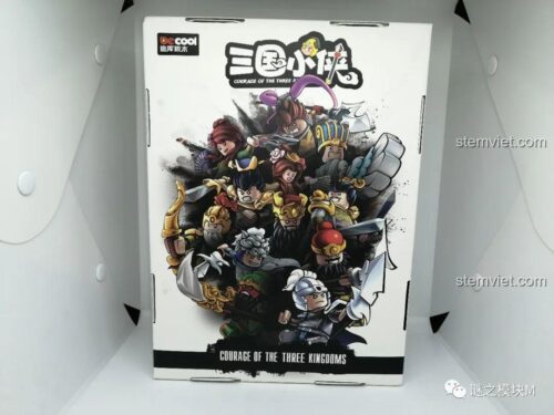 Hộp trưng bày bộ đồ chơi Minifigure Tam Quốc DECOOL 20329, bộ lắp ghép nhân vật lịch sử cho bé trai 6 tuổi.