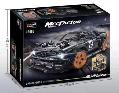 Hộp đồ chơi lắp ráp siêu xe Ford Mustang Hoonicorn V2 Decool 33003 tỉ lệ 1:8, 3145 chi tiết, quà tặng cho bé trai trên 6 tuổi.