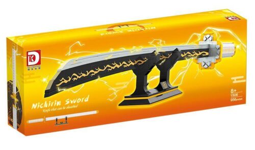 Hộp đồ chơi lắp ráp kiếm của Zenitsu DK 1506 từ phim Thanh Gươm Diệt Quỷ, món quà giá rẻ cho bé trai 8 tuổi.