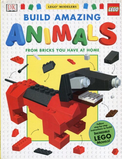 Bìa sách hướng dẫn lắp ráp động vật DK ISBN9780751362022, một cuốn sách ý tưởng sáng tạo cho bé trai và bé gái từ 6 tuổi.