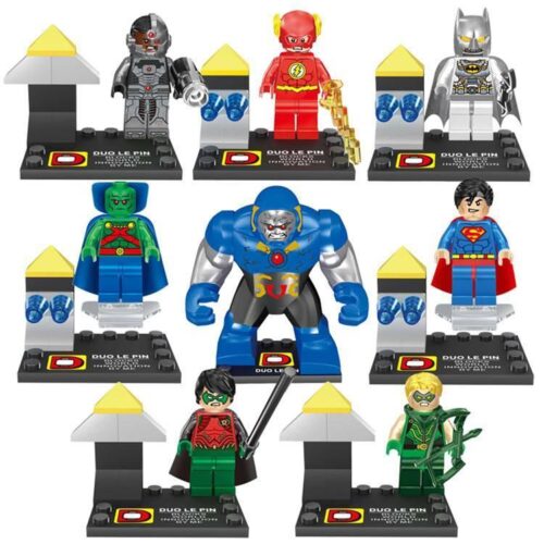 Bộ đồ chơi DLP 9014 Bộ 8 Minifigure Siêu Anh Hùng DC cho bé trai 6 tuổi, chất lượng cao, giá tốt