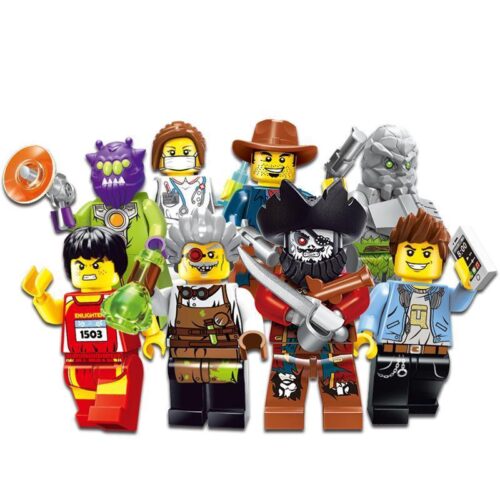Bộ sưu tập minifigure Enlighten 1503B Jiji Fun mùa 3 cho bé 6 tuổi, gồm nhiều nhân vật độc đáo như cướp biển, nhà khoa học.