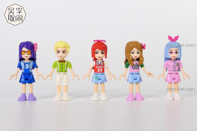Biệt thự công chúa 17 Enlighten, 5 minifigures đi kèm, đồ chơi mô hình Ngôi nhà búp bê Cherry, chất lượng cao