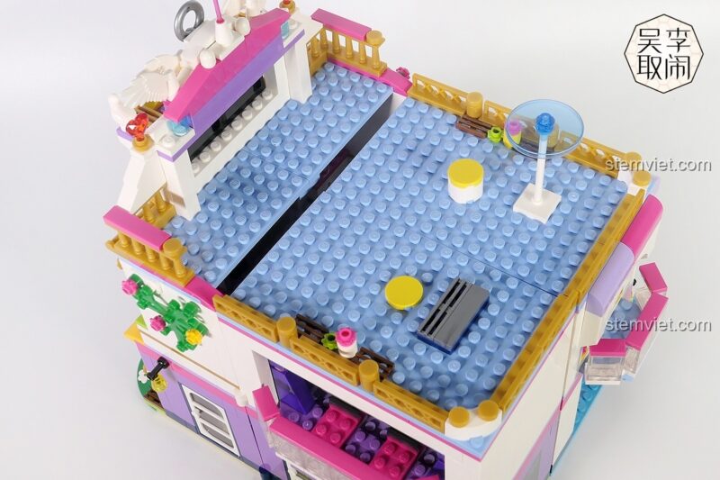 Biệt thự cho bé gái Enlighten 2017, minifigures vui chơi ngoài trời, đồ chơi mô hình Ngôi nhà búp bê Cherry, giá tiết kiệm