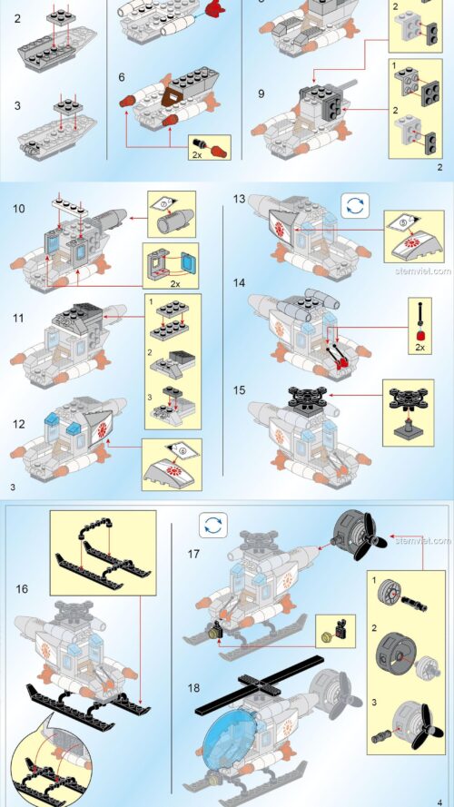 Hướng dẫn lắp ghép Enlighten QMAN 1722 Tàu khu trục PDF gốc