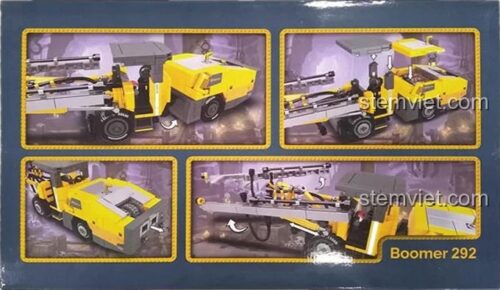 Đồ chơi lắp ráp Epiroc Boomer 292 Xe Khoan Đào Hầm với các tính năng di chuyển cánh tay khoan, phù hợp bé trai 6 tuổi
