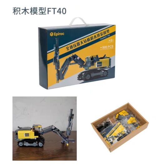 Bộ lắp ghép Epiroc FlexiROC T40, đồ chơi mô hình máy khoan công trình 500 mảnh cho bé trai 6 tuổi, giá tốt