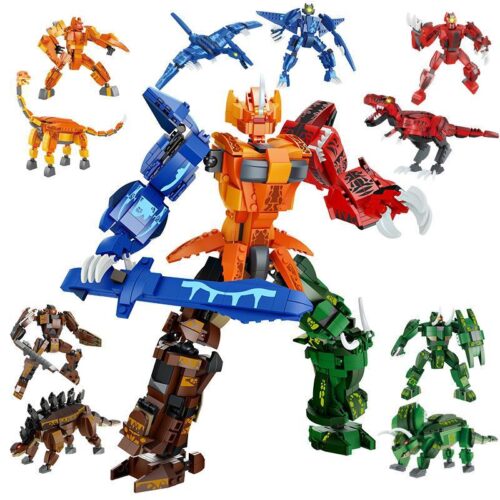 Bộ đồ chơi Robot Biến Hình Khủng Long Forange FC1024, mô hình 5 trong 1, phù hợp bé trai 6 tuổi, giá tốt.