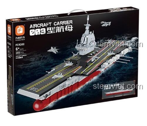 đồ chơi lắp ráp Forange bộ xếp hình Forange FC4202 Tàu Sân Bay Phúc Kiến cho bé trai 6 tuổi