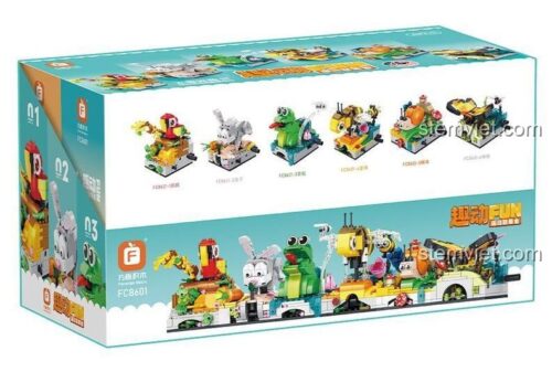 Hộp bộ lắp ghép Forange Block FC8601, đồ chơi lắp ráp động vật Q-Style cho bé 6 tuổi, giá tiết kiệm