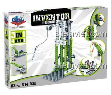 Hộp sản phẩm đồ chơi STEM GBL KY1000-4 với 83 chi tiết, lắp được 3 mô hình, phù hợp cho trẻ từ 6-14 tuổi.