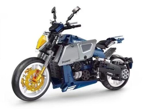 Mô hình xe mô tô Ducati Diavel GBL KY1101, bộ lắp ráp technic 614 chi tiết cho bé trai 6 tuổi, giá rẻ.