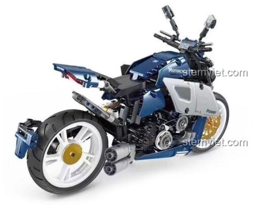Hộp sản phẩm bộ xếp hình Xe phân khối lớn Ducati Diavel GBL KY1101, món quà hấp dẫn cho con trai.
