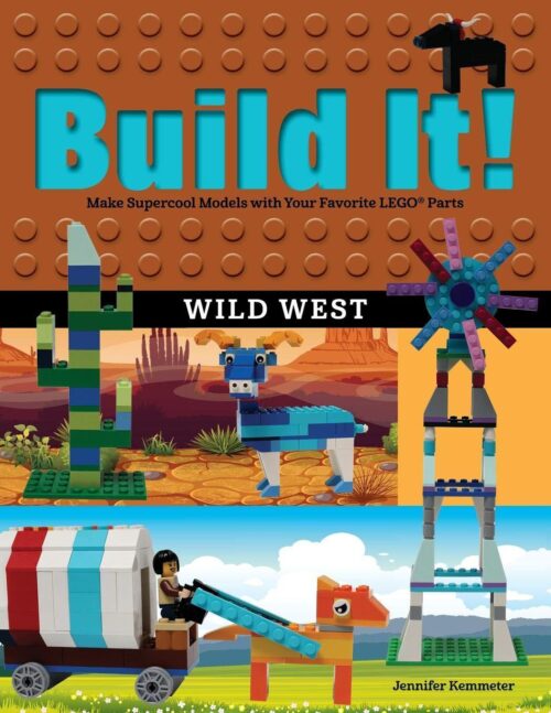 Bìa sách hướng dẫn lắp ráp Miền Tây Hoang Dã Graphic Arts Books ISBN9781513262116, món quà sáng tạo giá rẻ cho con trai 5 tuổi.
