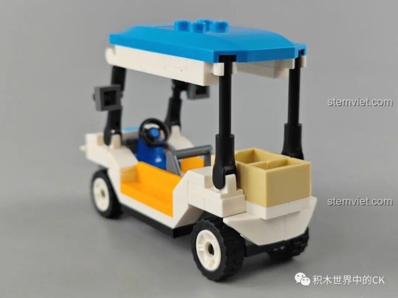 Xe điện sân golf đồ chơi mô hình GUDI 10501 Máy bay tham quan Yakai, phương tiện đi kèm, đồ chơi cho bé trai 6 tuổi.