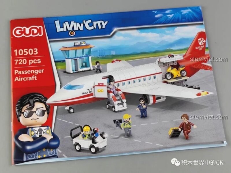 Sách hướng dẫn lắp ráp chi tiết của bộ đồ chơi GUDI 10503.