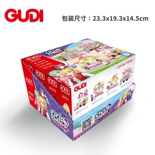 Hộp lớn bộ lắp ráp GUDI 30201 Cici & Friends cho bé gái 6 tuổi, một lựa chọn giá tốt.