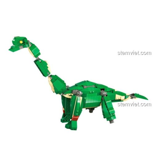 Bộ lắp ghép Khủng long cổ dài Brachiosaurus từ bộ GUDI 50102, đồ chơi xếp hình sáng tạo cho bé.