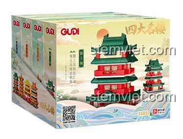 Hộp đồ chơi mô hình GUDI 51010 Tứ Đại Danh Lâu, món quà ý nghĩa cho bé trai và bé gái yêu thích kiến trúc.