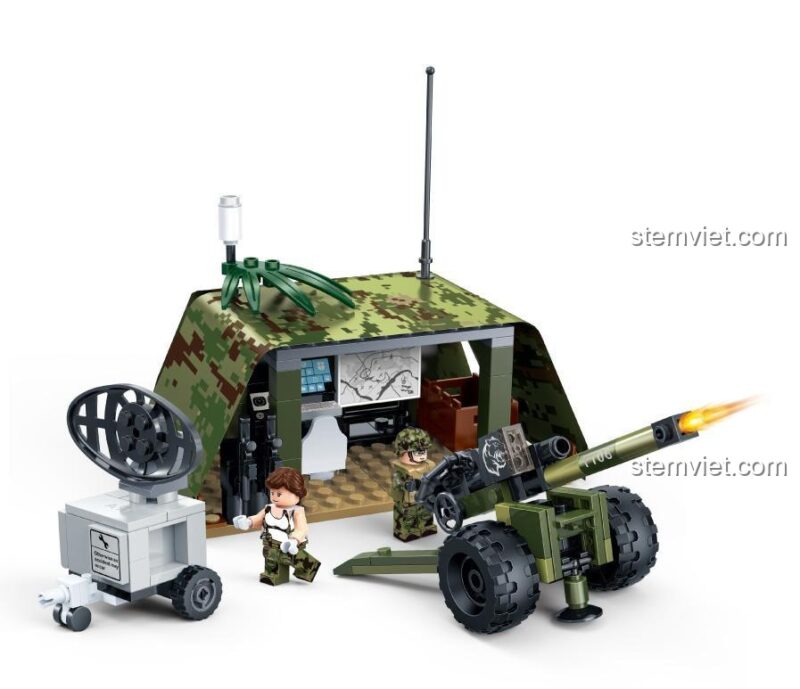 Ảnh so sánh các minifigures từ các bộ khác nhau với bộ GUDI 8032.