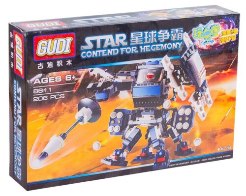 Hộp bộ lắp ghép Robot Bán Nhân Mã GUDI 8611, đồ chơi lắp ráp Robot Chiến Đấu cho bé trai 6 tuổi, giá tốt