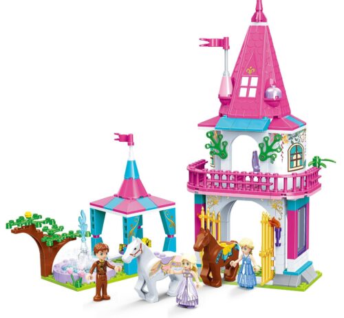 Bộ lắp ráp GUDI 9012 Lớp học cưỡi ngựa của Công chúa Alice cho bé gái 6 tuổi, giá rẻ.