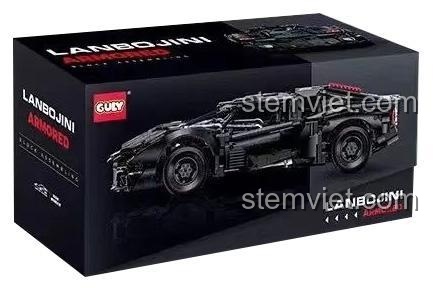 Hộp bộ đồ chơi GULY 10618 Mô Hình Siêu Xe Lamborghini Bọc Thép, đồ chơi lắp ráp 4290 mảnh cho bé trai 8 tuổi, giá tiết kiệm.