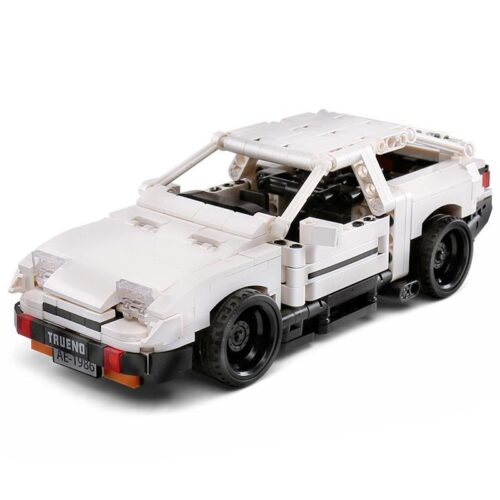 Mô hình xe Toyota AE86 Happy Build YC-QC001 nhìn từ phía trước. Bộ lắp ráp xe đậu hũ Initial D cho bé trai 8 tuổi, giá rẻ.