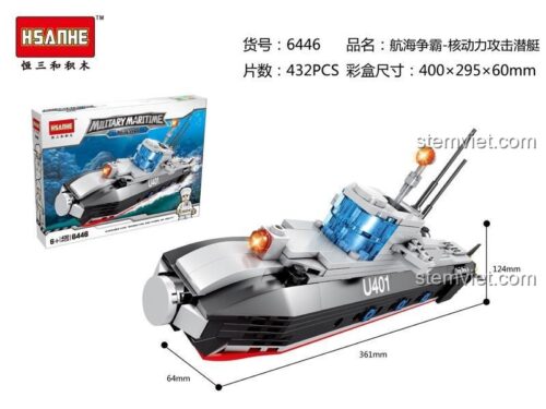 Hộp sản phẩm Tàu ngầm hạt nhân tấn công HSANHE 6446