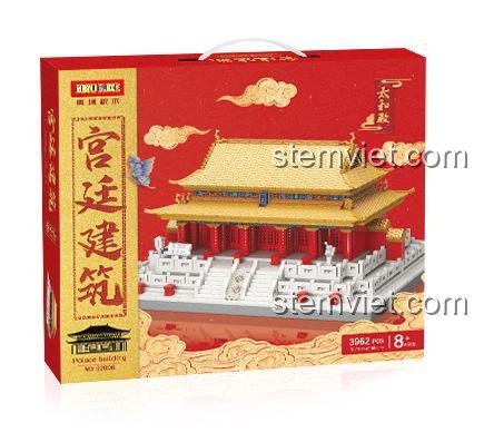 Hộp bộ lắp ghép Cố Cung Thái Hòa Điện MOYU BLOCK MY92006, đồ chơi mô hình kiến trúc tinh xảo cho bé trai và bé gái 8 tuổi, giá tốt.