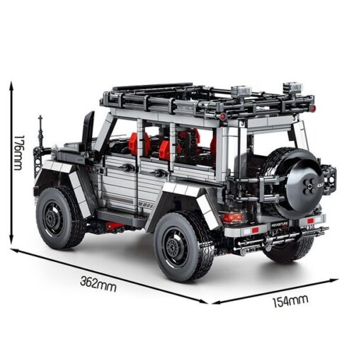 Hộp sản phẩm bộ xếp hình SY 8790 xe Mercedes G-Class 1852 mảnh, thương hiệu Sheng Yuan.