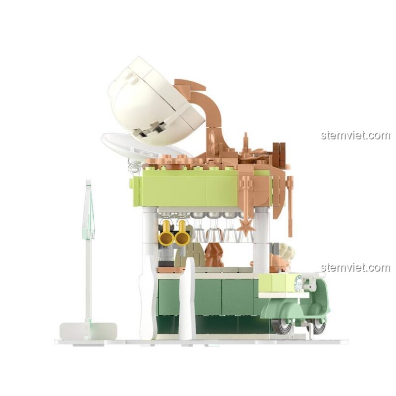 Đồ chơi mô hình quán cà phê JAKI JK2127, thiết kế độc đáo, phù hợp bé gái 6 tuổi, rèn luyện tư duy.