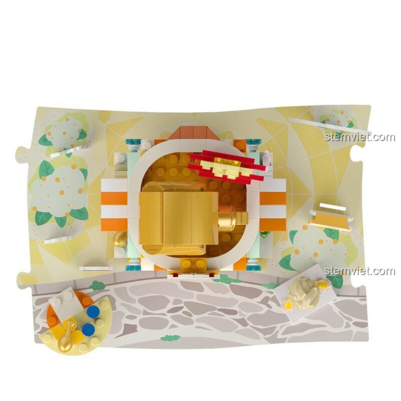 đồ chơi mô hình Cửa hàng Gà Rán JAKI JK2128, bộ lắp ghép cho Con gái 6 tuổi, giá rẻ.