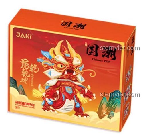 Hộp đồ chơi lắp ráp JAKI JK5138 Rồng Cơ Giáp Xích Diễm, phiên bản giới hạn Tết 2024, cho bé trai 8 tuổi, giá rẻ