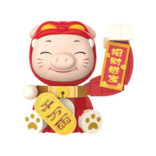 Mô hình Trư Trư Hiệp Chiêu Tài JAKI JK6833 bộ đồ chơi lắp ghép Trư Trư Hiệp nam châm tủ lạnh cho bé trai và bé gái 14 tuổi, giá tốt.