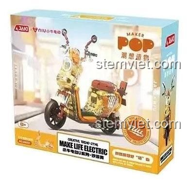 Hộp bộ lắp ghép Xe Điện Tiểu Ngưu U Series JAKI JK8327 cho bé gái 8 tuổi, giá tốt