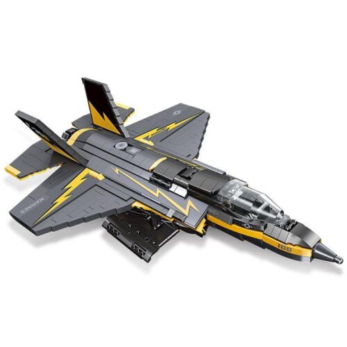 Bộ lắp ráp máy bay chiến đấu F-35B Lightning II JIE STAR 58092 cho bé trai 8 tuổi, giá rẻ.