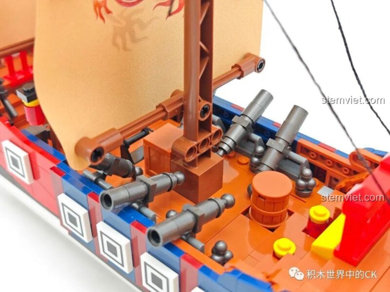 Ảnh review người dùng chụp mô hình Thuyền chiến cổ Trung Quốc JIESTAR sau khi hoàn thành, sản phẩm chất lượng tốt.