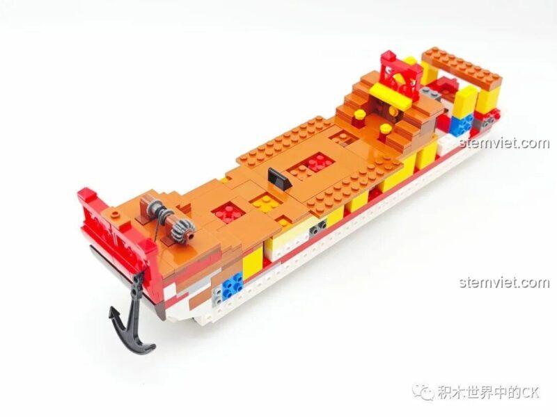 Các túi đựng mảnh ghép của bộ lắp ráp Chiến Hạm Trung Hoa, được phân loại rõ ràng.