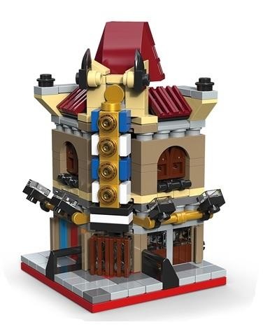 bộ lắp ghép Rạp Chiếu Phim Palace Jisi 1114, mô hình kiến trúc hoài cổ cho bé 6 tuổi, lựa chọn thay thế tiết kiệm cho LEGO®.