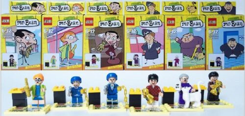Bộ đồ chơi Mr. Bean JLB 3D19902, bộ 6 minifigure Mr. Bean hài hước, đồ chơi mô hình cho bé trai và bé gái 6 tuổi, giá tốt