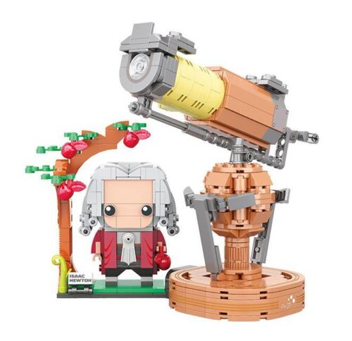 Bộ lắp ghép Kính thiên văn phản xạ Newton JP 66007 và figure Isaac Newton, đồ chơi giáo dục khoa học cho bé trai 6 tuổi giá rẻ.