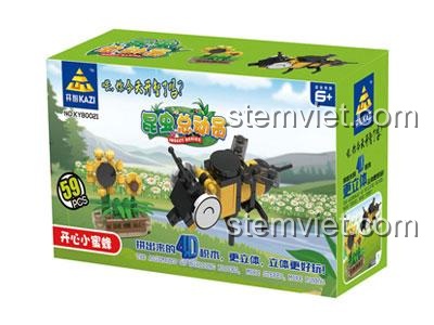 Mô hình Ong Mật KAZI lắp ráp từ 59 mảnh ghép, bộ đồ chơi mô hình KY80021-5 giúp bé phát triển sự khéo léo.
