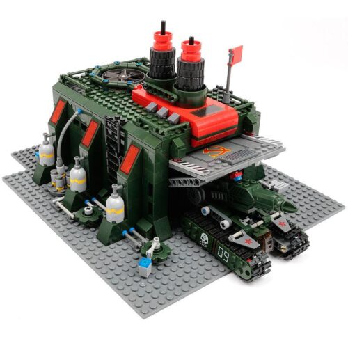Bộ lắp ghép Nhà Máy Xe Tăng Liên Xô KAZI KY81008, mô hình Căn cứ quân sự Red Alert cho con trai 6 tuổi, giá rẻ.